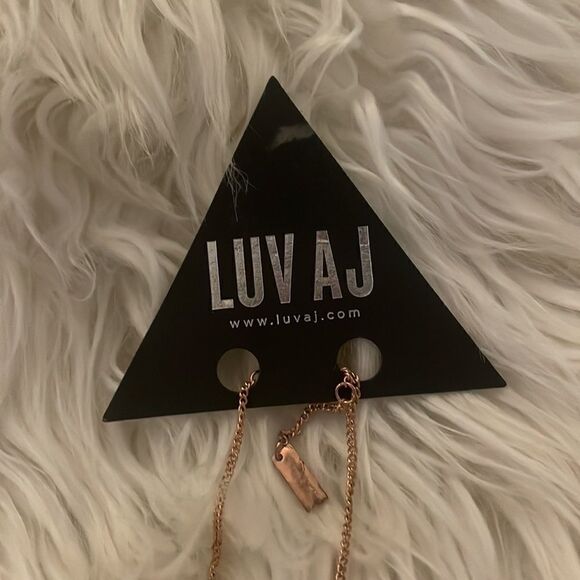 Luv Aj Full Bloom Rose Gold Lariat Necklace, NWT - Picture 4 of 6
